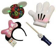 headband, wand and glove