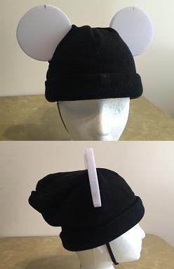 covering ear hat with beanie